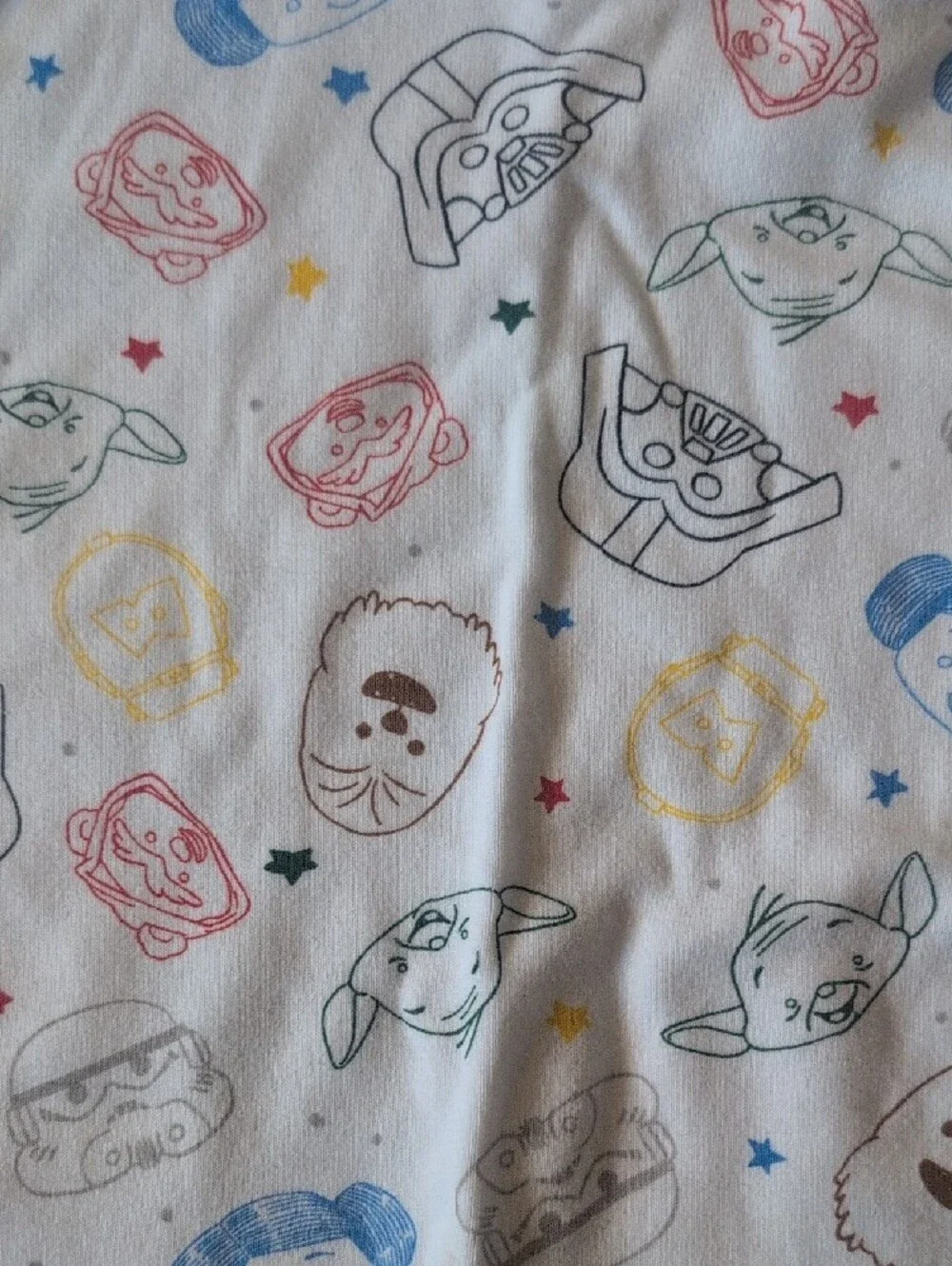 Hanna Andersson White Long-Sleeve Star & Character Print Tee Star Wars